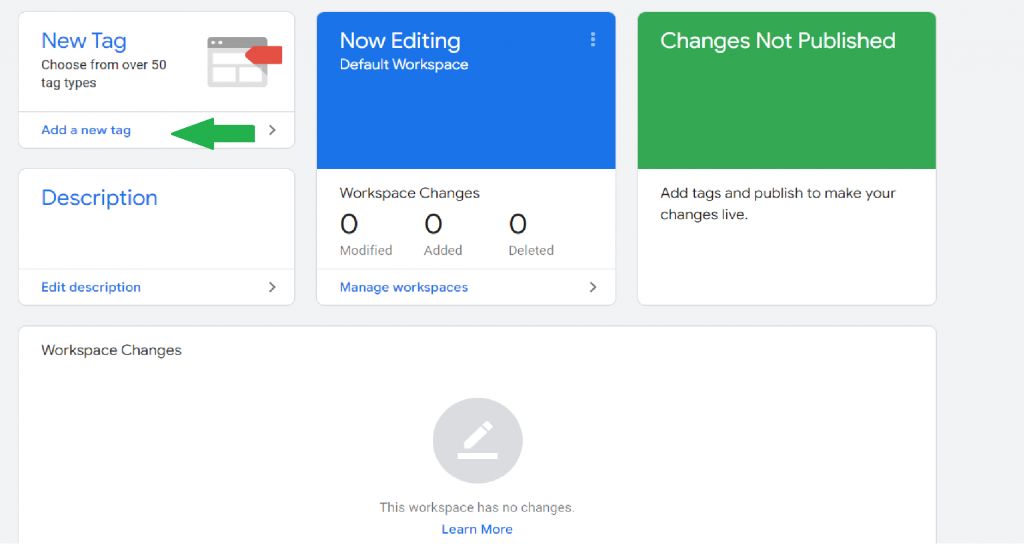 Add New Tag To Google Tag Manager