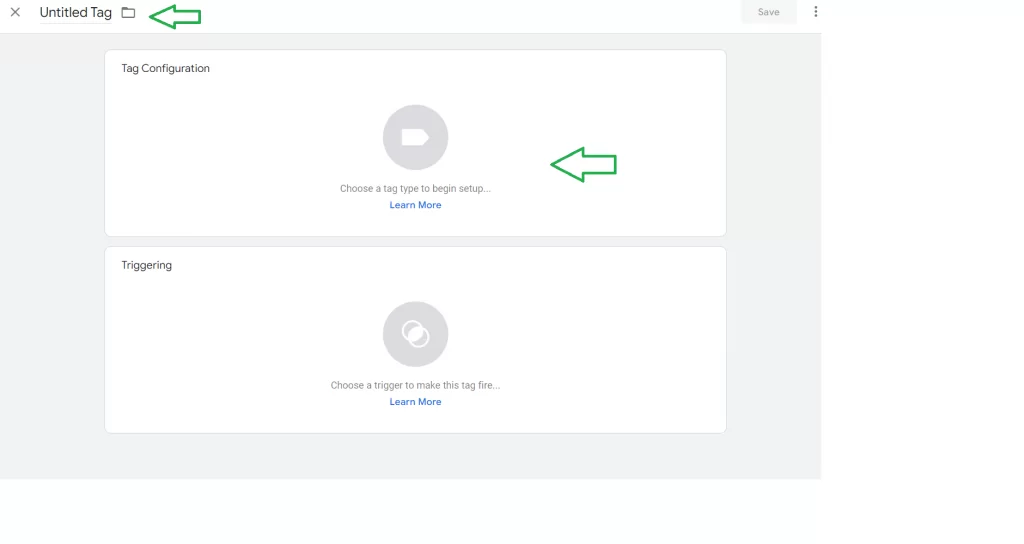 Tag Configuration For Google Tag Manager